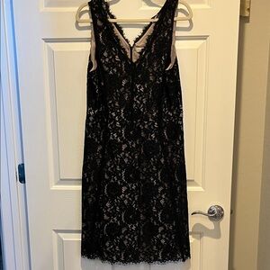 LOFT Black Lace Detail Garment